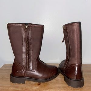 Clarks Leather Ines Rain Boots Toddler size 8 - Brand New